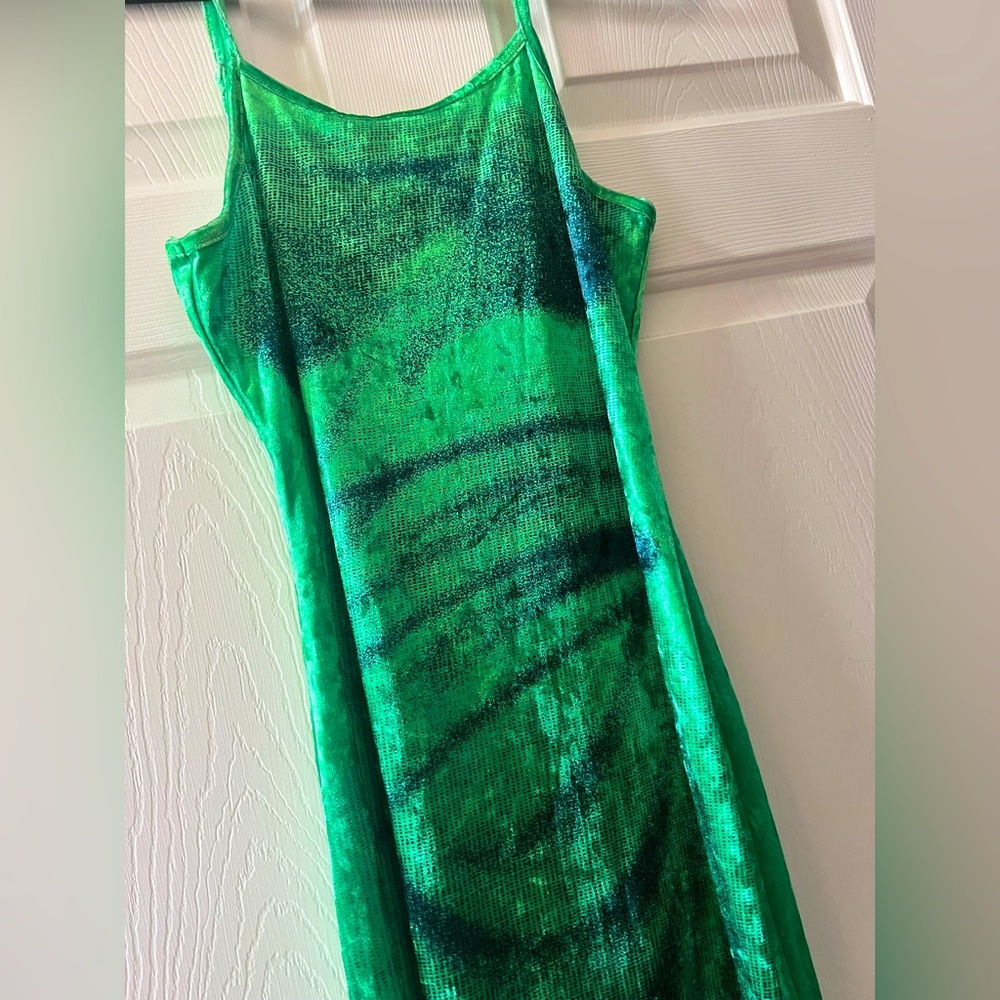 Brand New gorgeous  printed maxi velour dress.